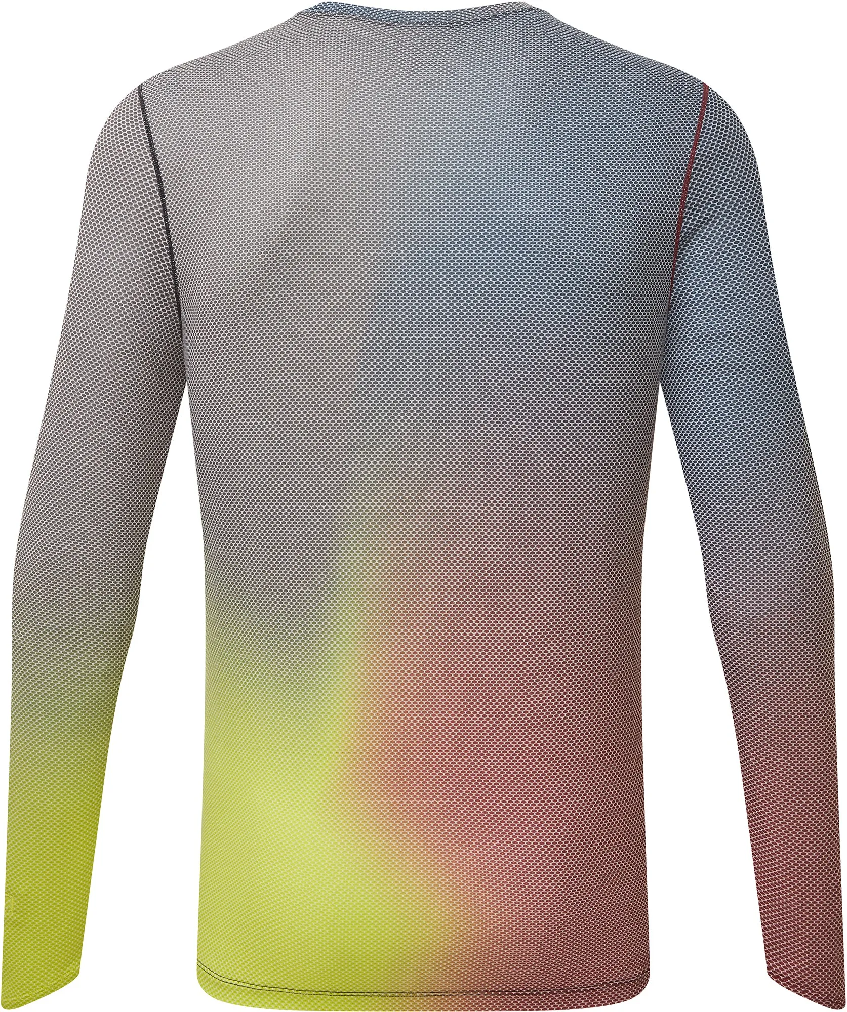 Ronhill Tech Golden Hour Long Sleeve Mens Running Top - Blue Garment Dyed
