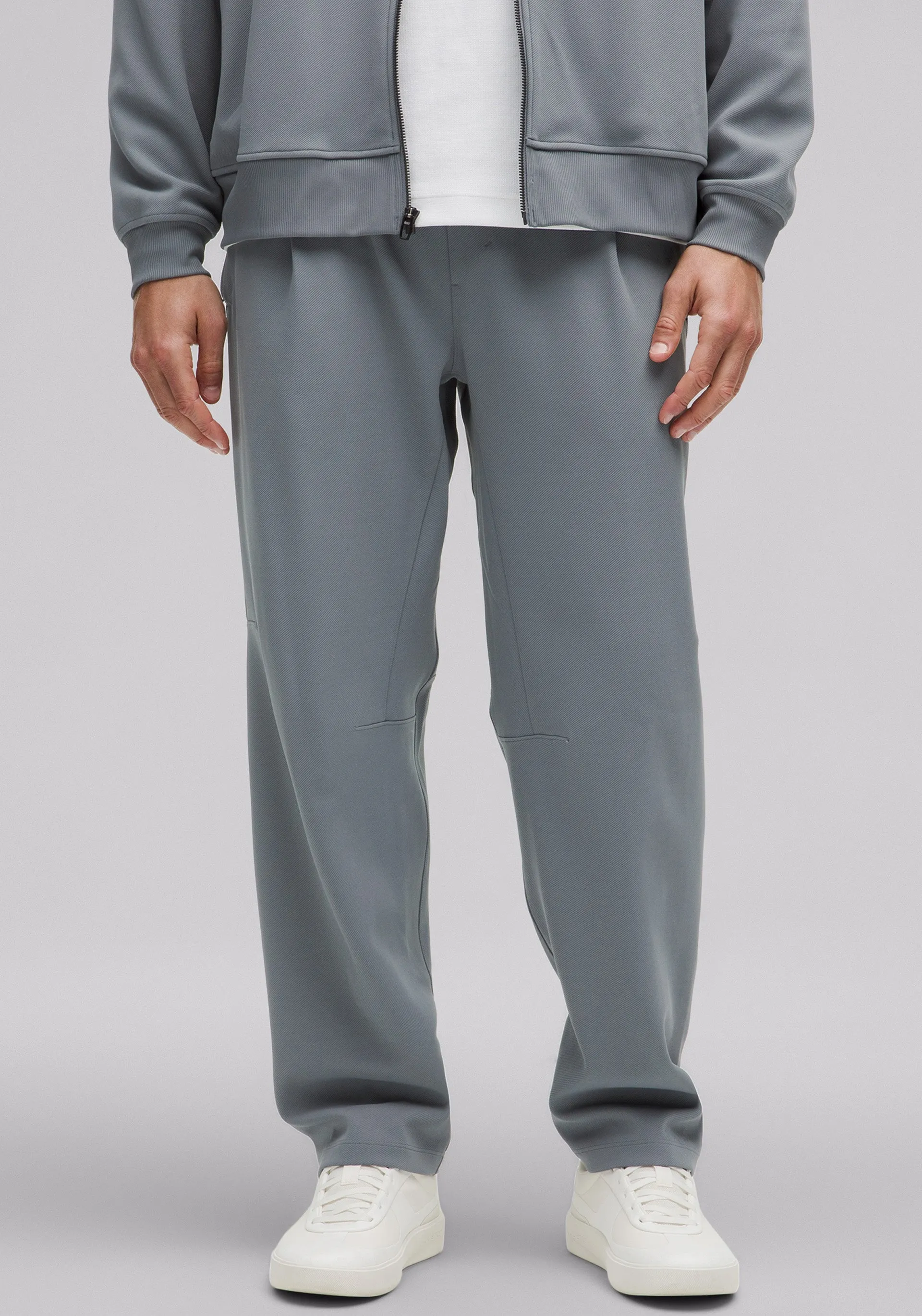 Relaxed-Fit Smooth Twill Track Pant Non Irritating Seams
