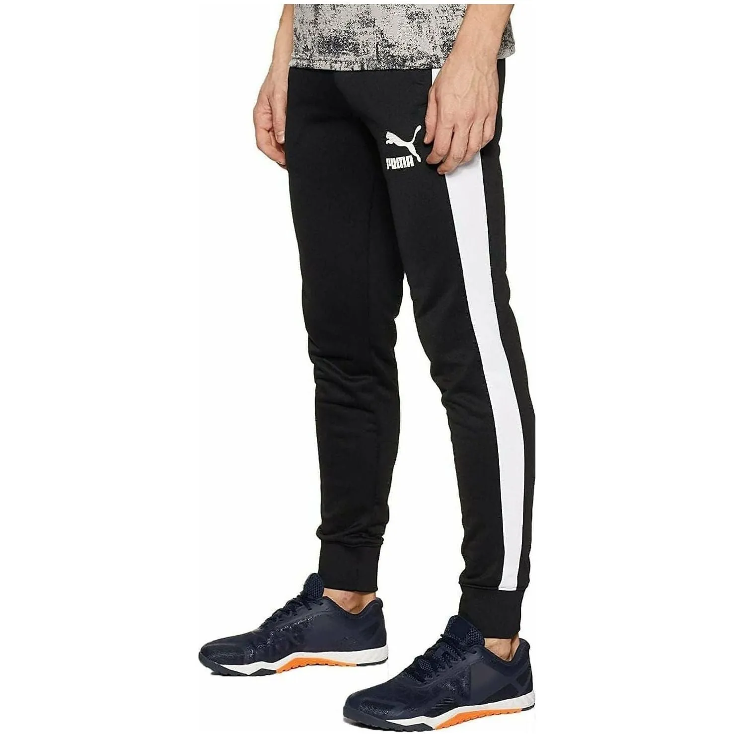 Puma Iconic T7 Knitted Mens Track Pants - Black Casual Layer