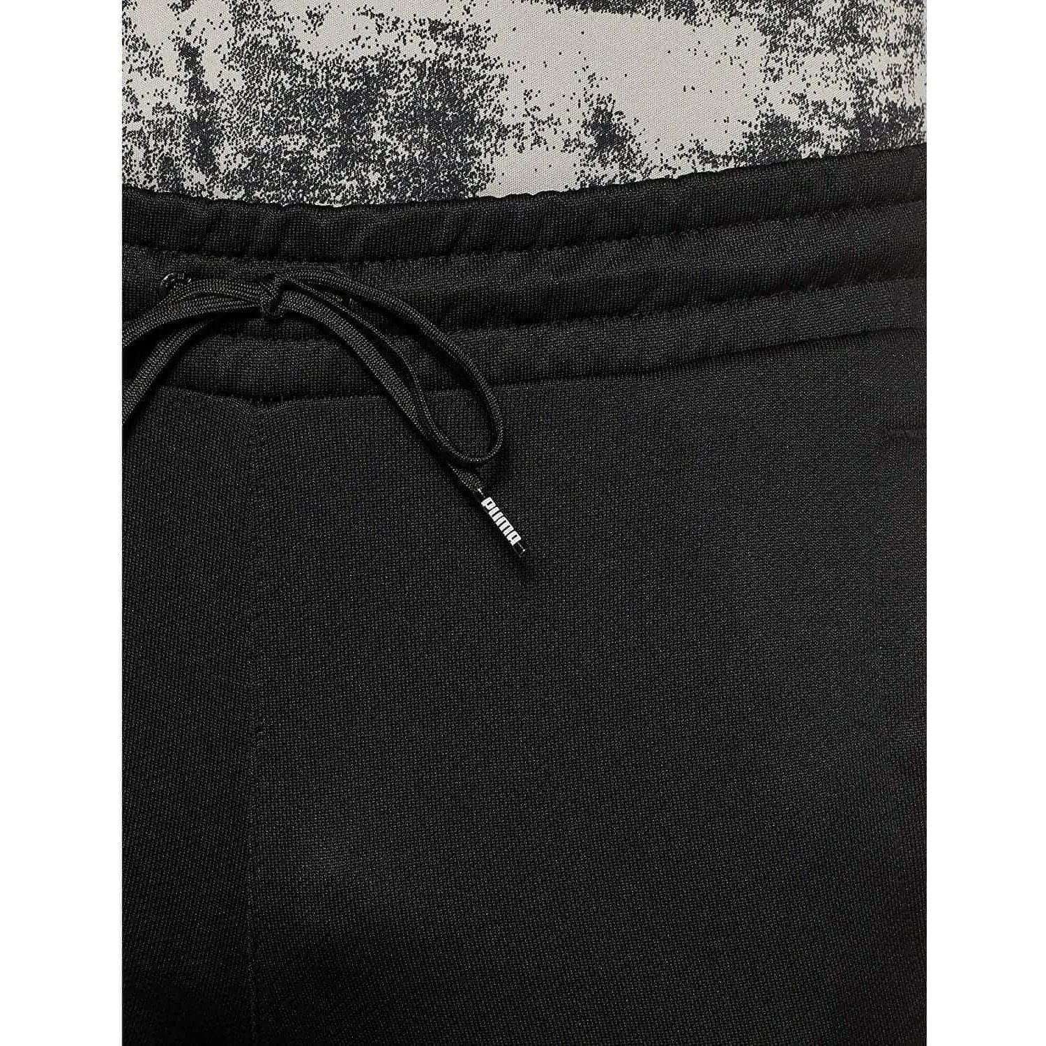 Fitted waist Practical Comfort Puma Iconic T7 Knitted Mens Track Pants - Black