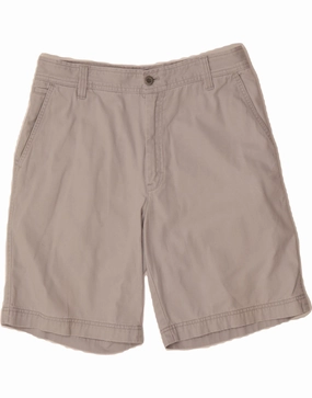 NonIrritatingTags Business casual IZOD Mens Chino Shorts W34  Grey Cotton