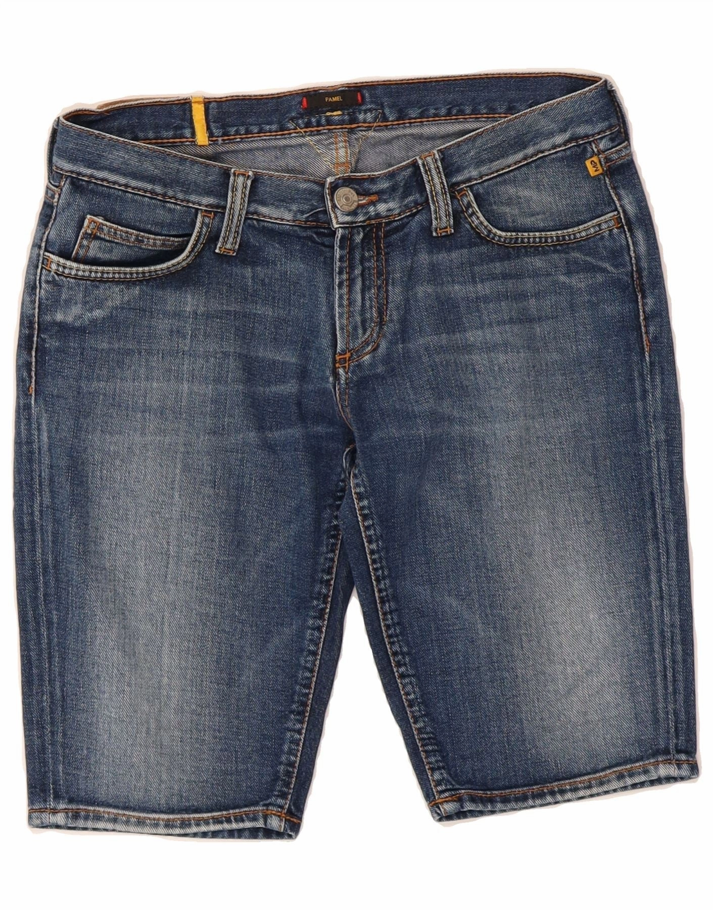 MELTIN' POT Mens Denim Shorts W30 Medium  Blue Ripstop Material