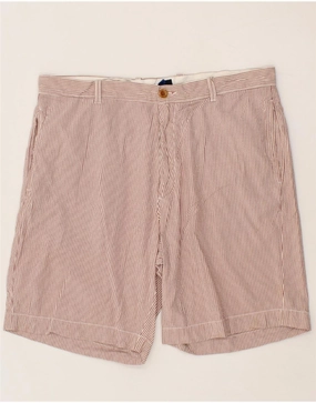 Running Shorts Daywear J. CREW Mens Chino Shorts W36 Large Maroon Pinstripe Cotton