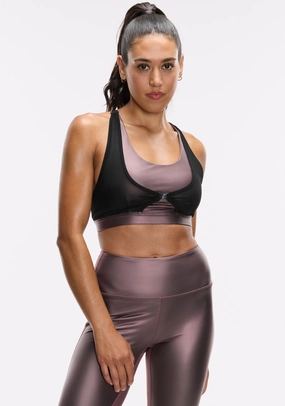 Nylon Fabric Mesh Sling Bra