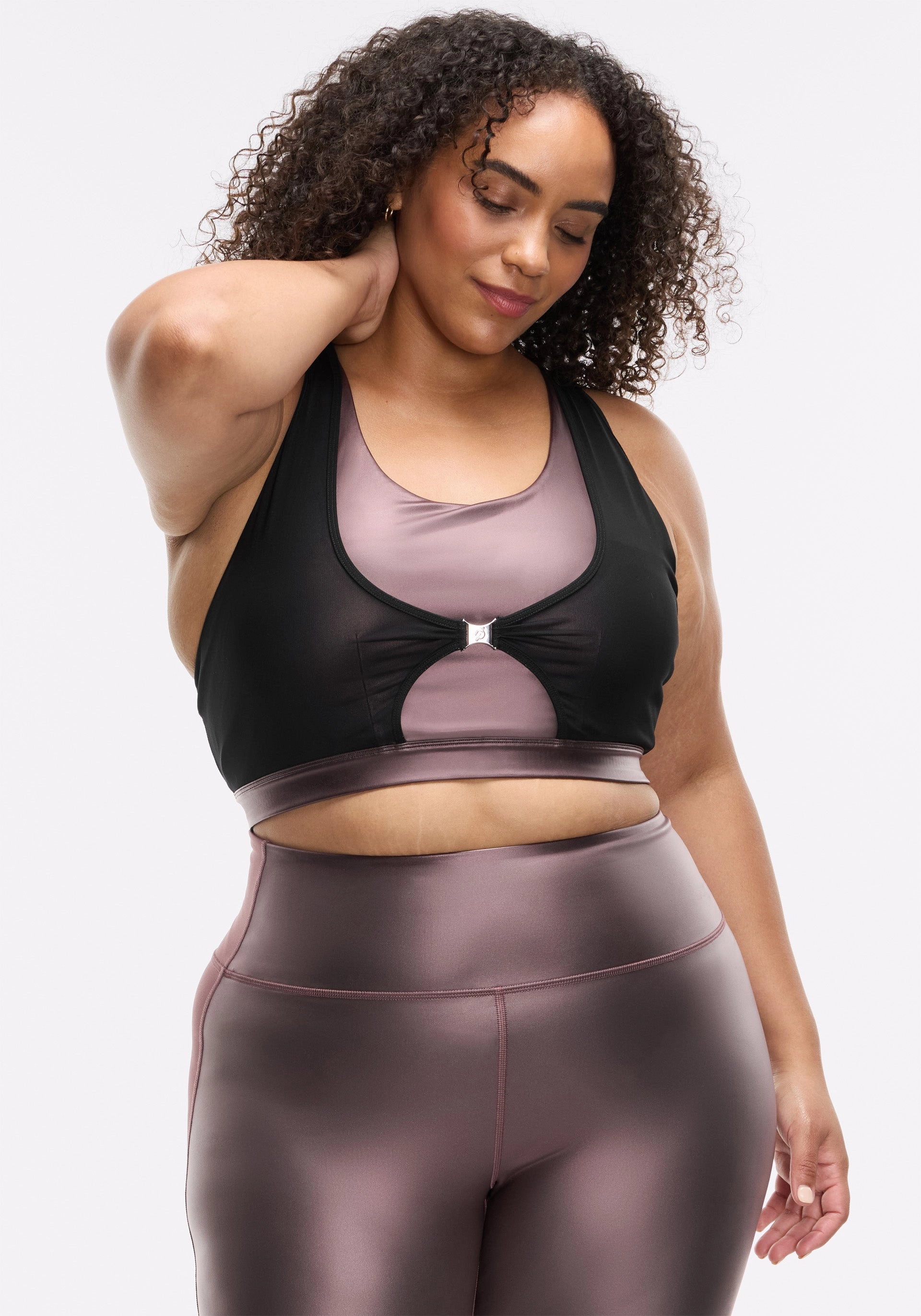 Padded Mesh Sling Bra