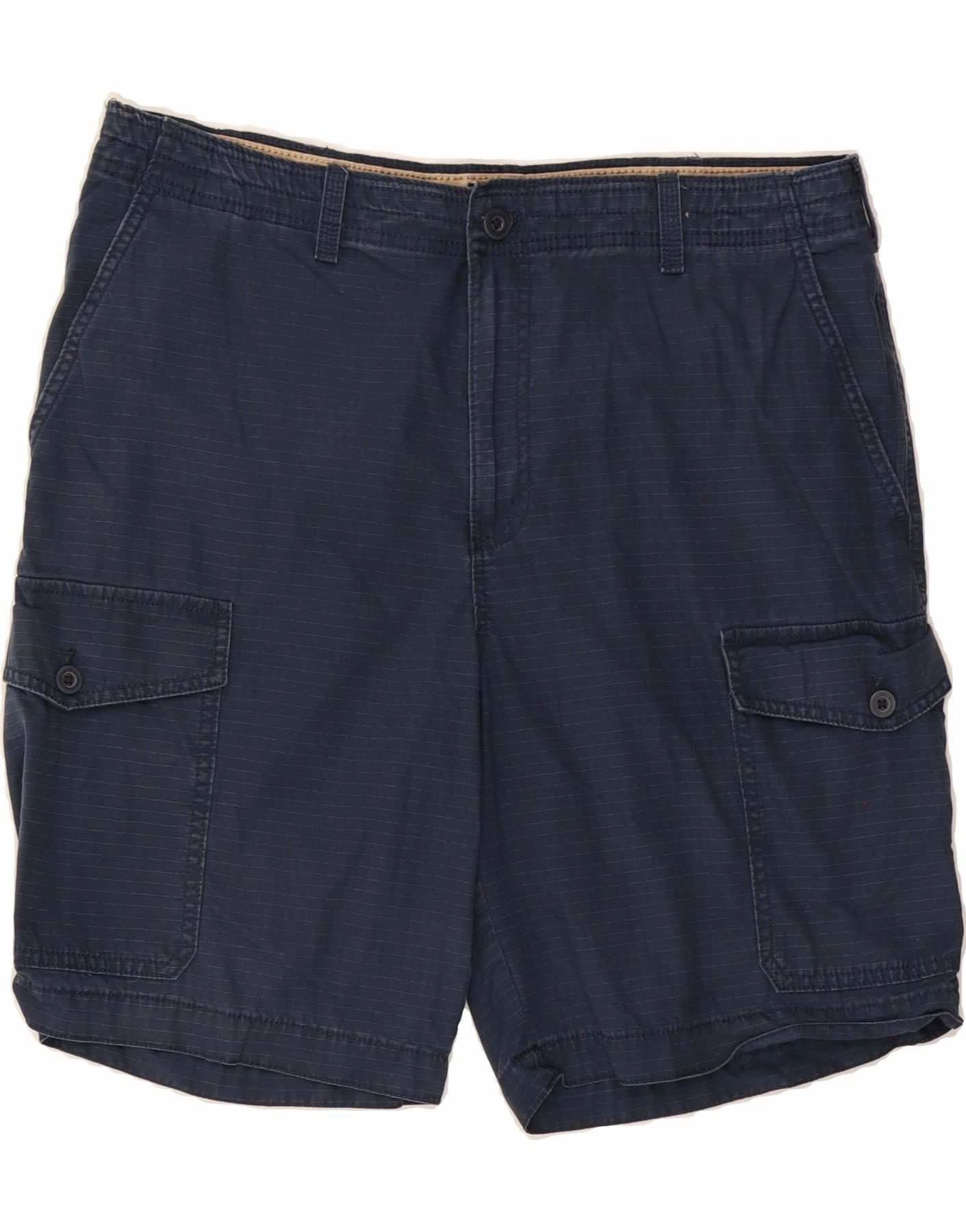 IZOD Mens Cargo Shorts W34 Large  Navy Blue Cotton finance industry Easy Movement Fit