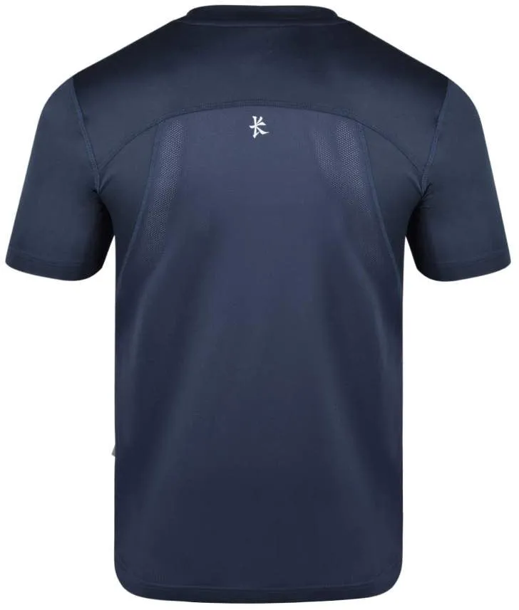 Classic Wearable Kukri Technical Short Sleeve Mens Training Top - Blue