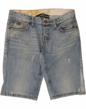 garden party wear Comfortable Waistband RICHMOND Mens Denim Shorts W30 Medium Blue Cotton