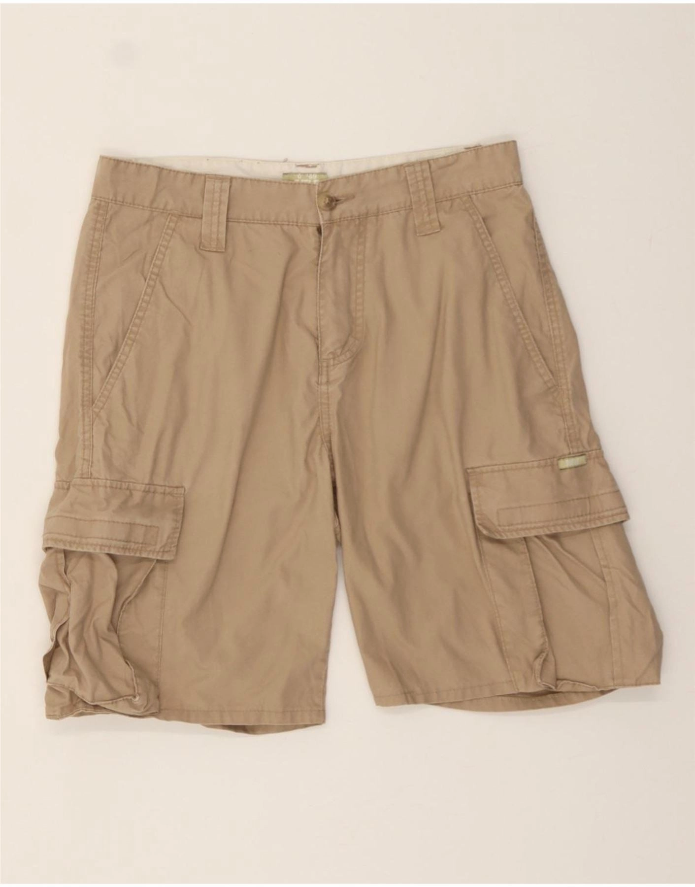 RIFLE Mens Cargo Shorts W31 Medium  Beige Cotton Christmas gift