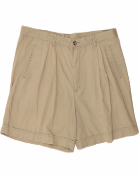 Seamless Design Leather shorts RIFLE Mens Pegged Chino Shorts W36 Large Beige