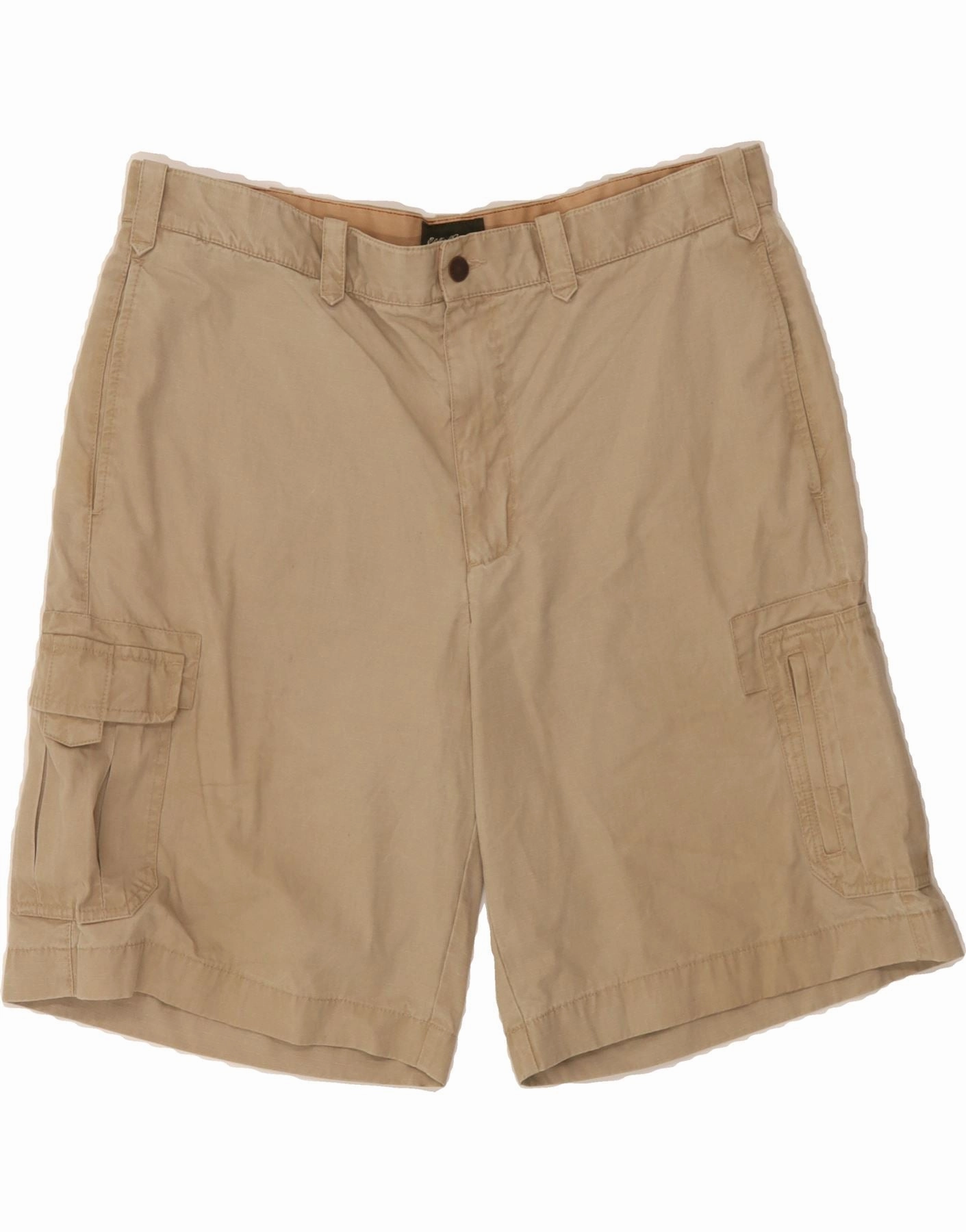 Rough texture Active Look EDDIE BAUER Mens Cargo Shorts W40 XL  Beige Cotton