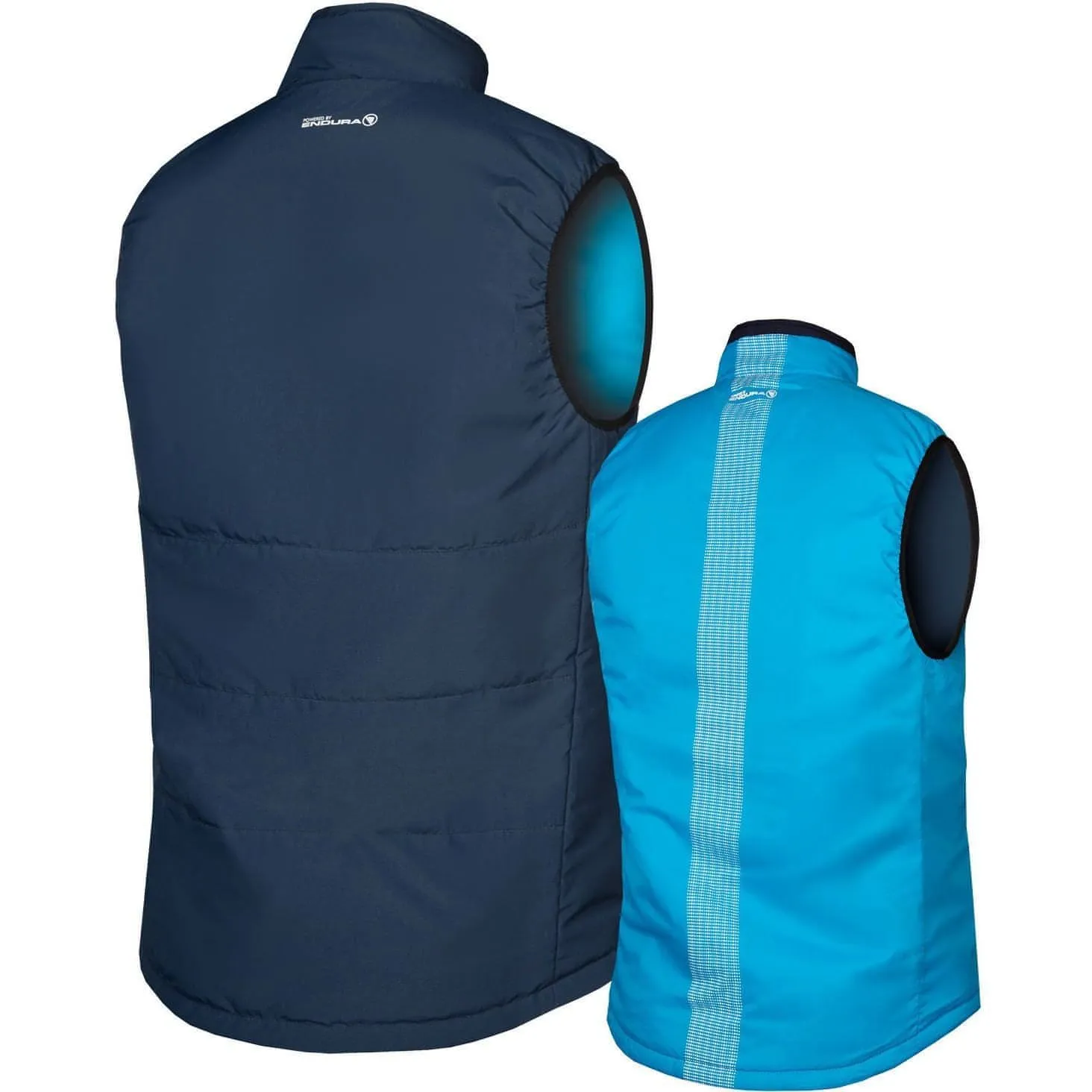Brompton New York Reversible Mens Cycling Gilet - Blue Comfortable fit Wind Blocker