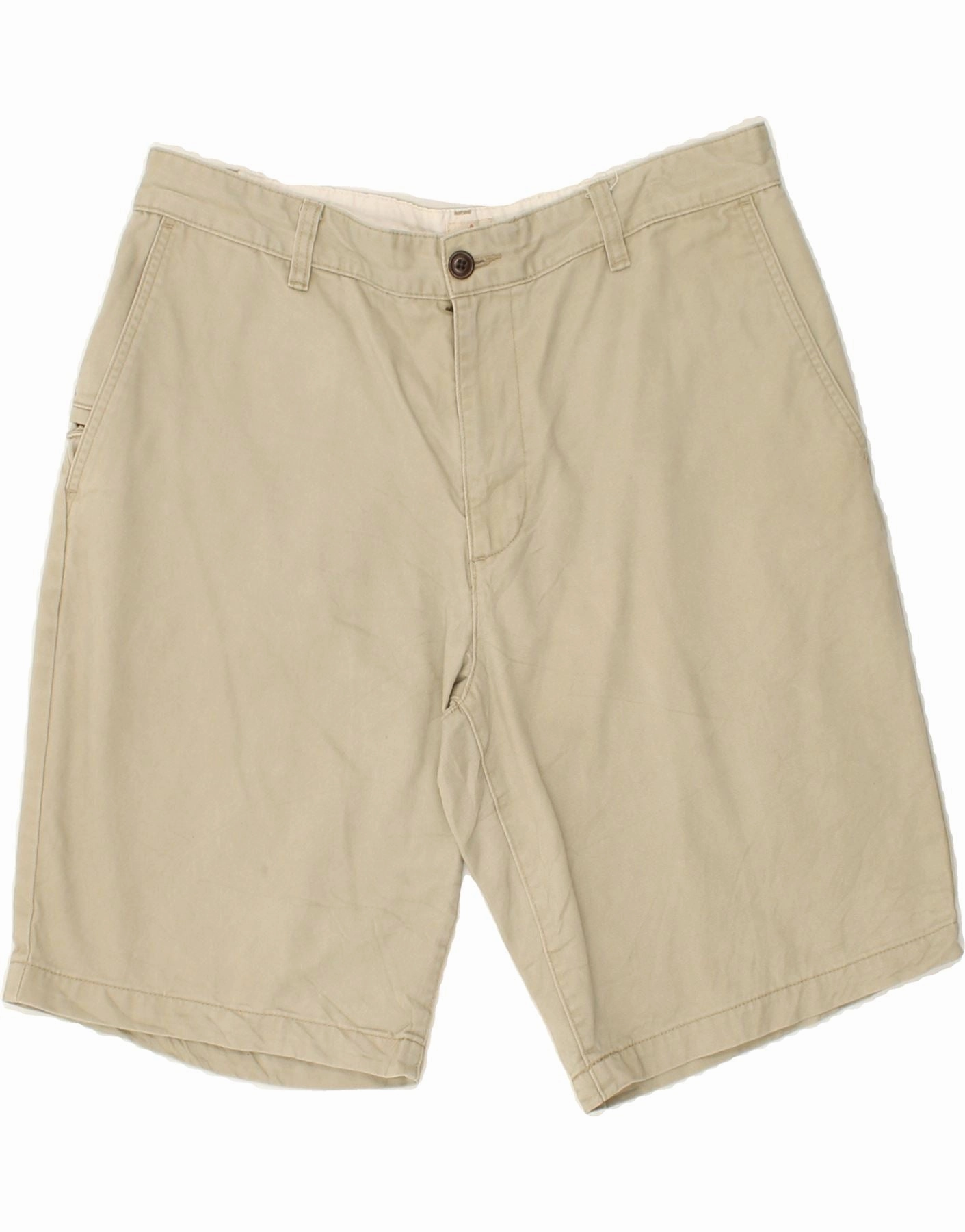 DOCKERS Mens Chino Shorts W34 Large Beige Cotton Light Fabric