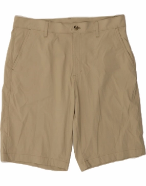 EDDIE BAUER Mens Chino Shorts W34 Large Beige AntiSnagTechnology Cotton Blend