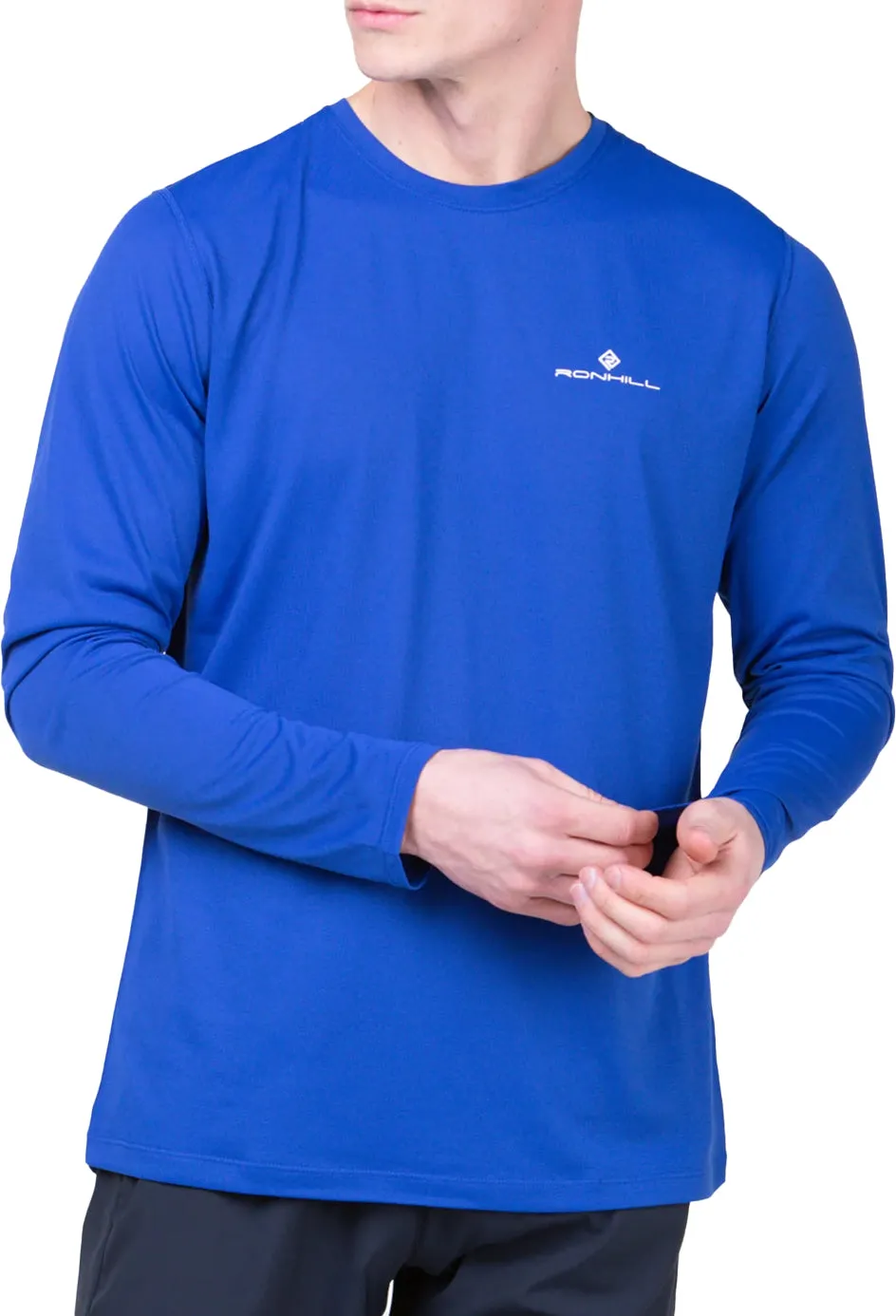 DurableStitching Ronhill Core Long Sleeve Mens Running Top - Blue