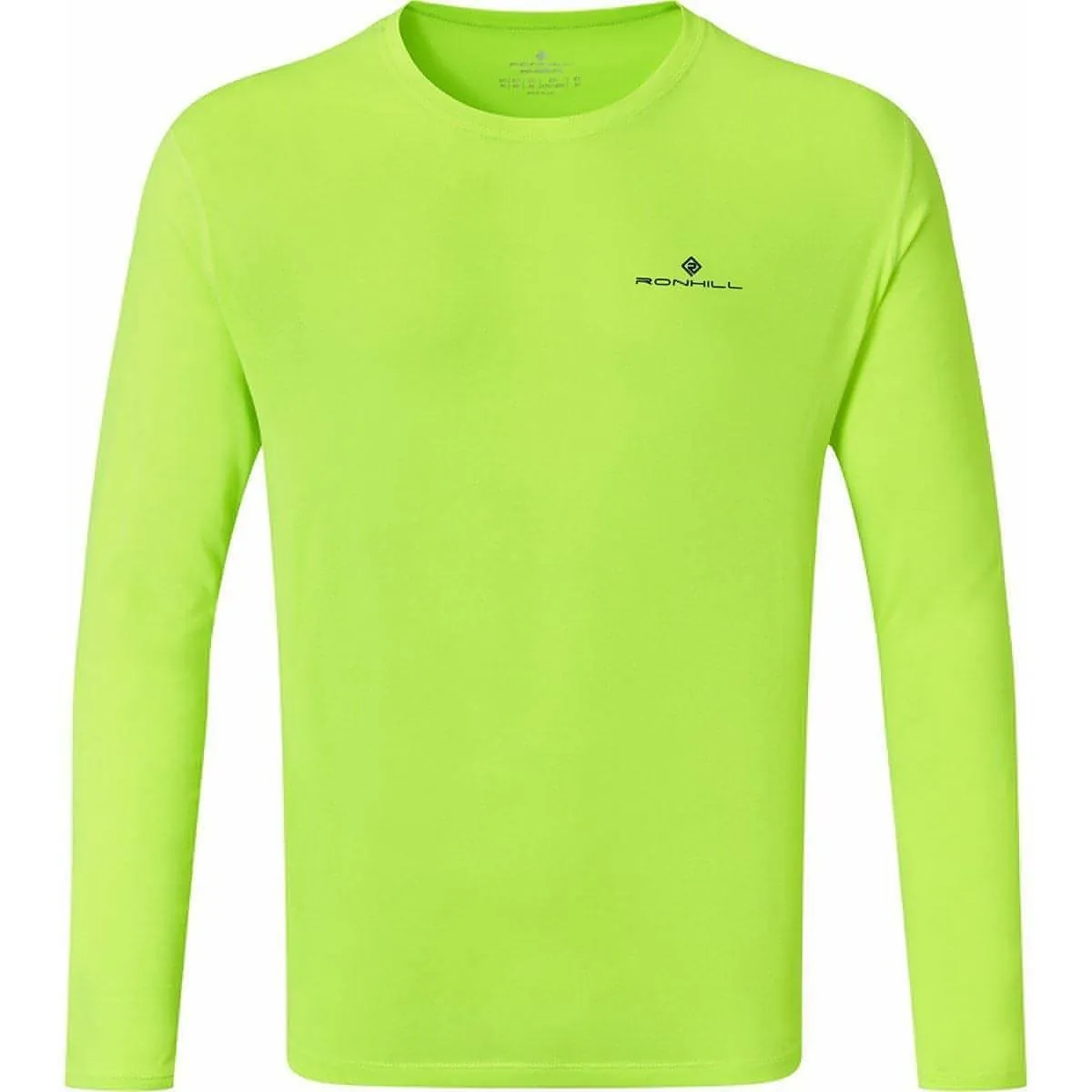 Fit For All Low Impact Processing Ronhill Core Long Sleeve Mens Running Top - Yellow