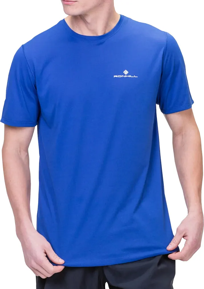 Ronhill Core Short Sleeve Mens Running Top - Blue Seasonal Layering