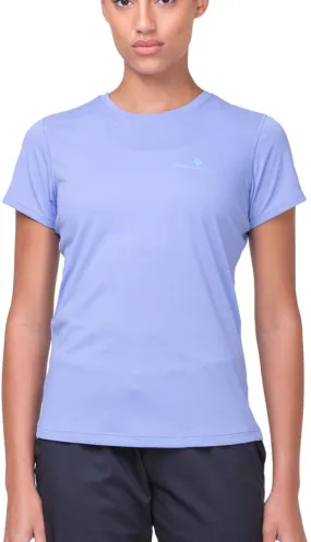 Colorfast Material Ronhill Core Short Sleeve Womens Running Top - Blue