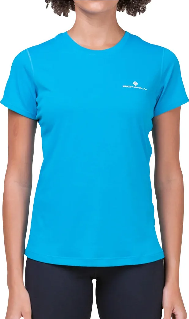 Light Outfit Stylish Essential Ronhill Core Short Sleeve Womens Running Top - Blue