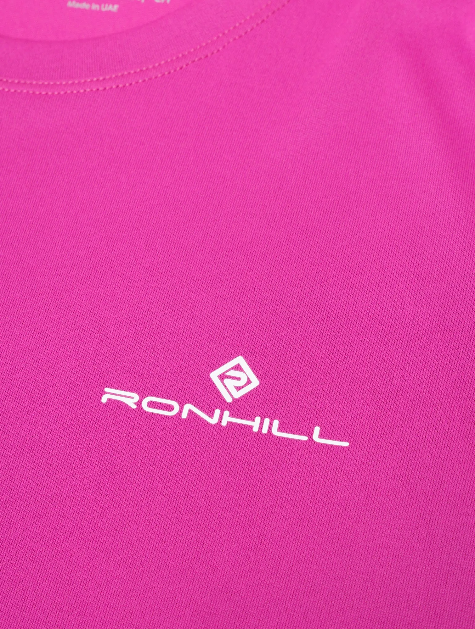 Ronhill Core Short Sleeve Womens Running Top - Pink Layered Style