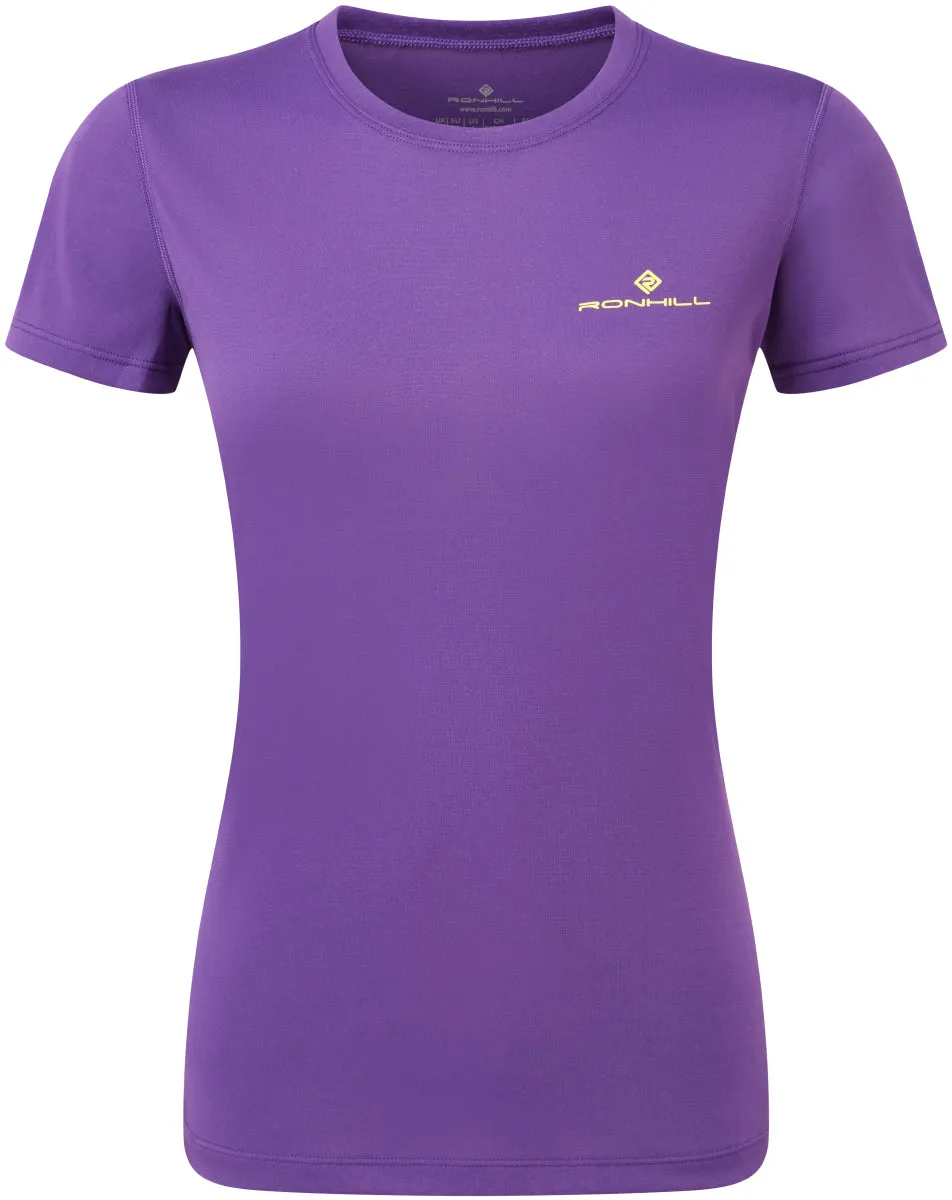 Ronhill Core Short Sleeve Womens Running Top - Purple Plus size clothing