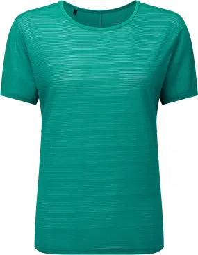Ronhill Life Wellness Short Sleeve Womens Training Top - Green Functional Look