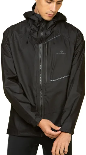 Ronhill Tech Fortify Mens Running Jacket - Black Minimal Gear Insulated Fit