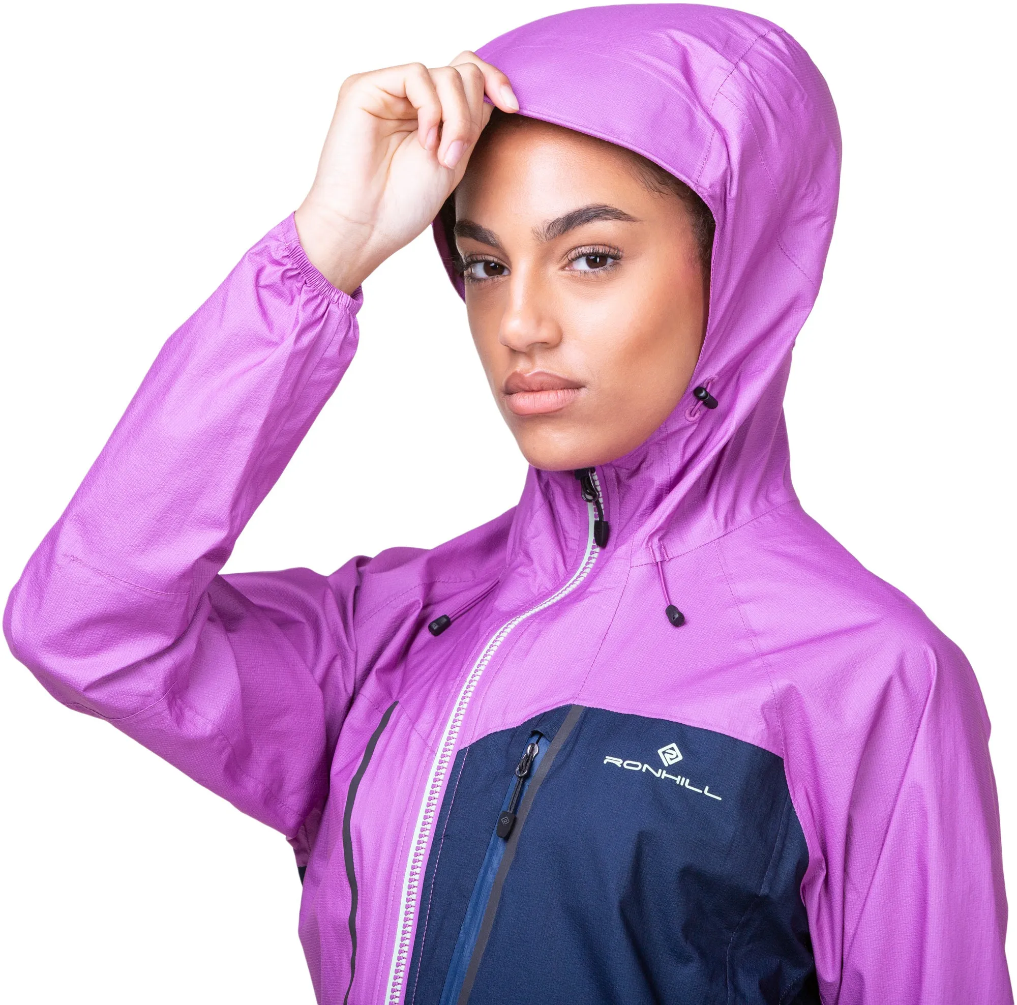 suitable for runway events Ronhill Tech Fortify Waterproof Womens Running Jacket - Blue