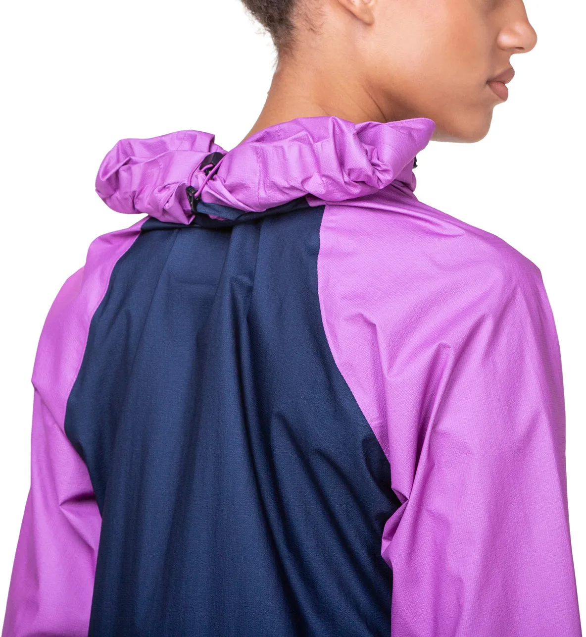 Ronhill Tech Fortify Waterproof Womens Running Jacket - Blue windproof Reflective details