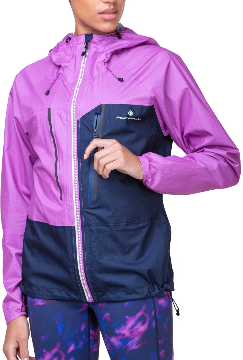 Ronhill Tech Fortify Waterproof Womens Running Jacket - Blue Designer Invoice