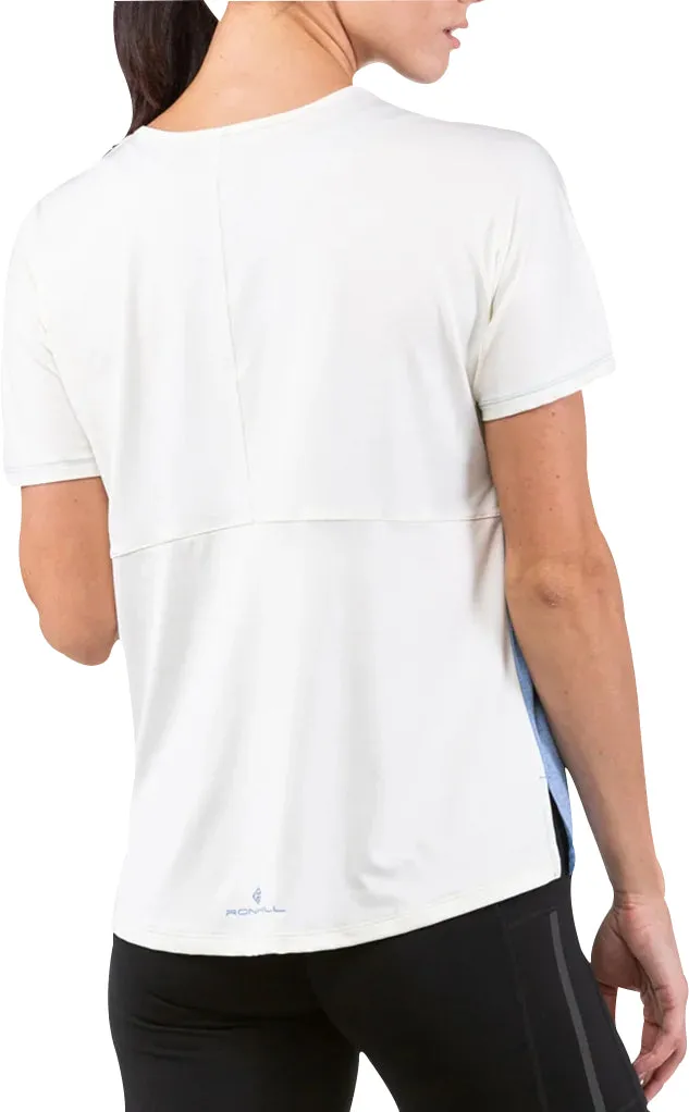 Ronhill Tech Glide Short Sleeve Womens Training Top - Blue Sleeveless freedom