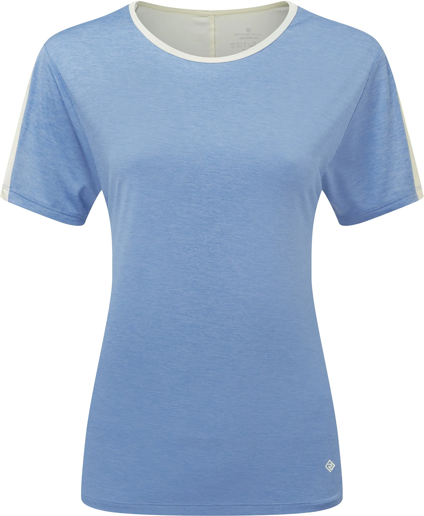 Ronhill Tech Glide Short Sleeve Womens Training Top - Blue Abrasion Resistant Fabric