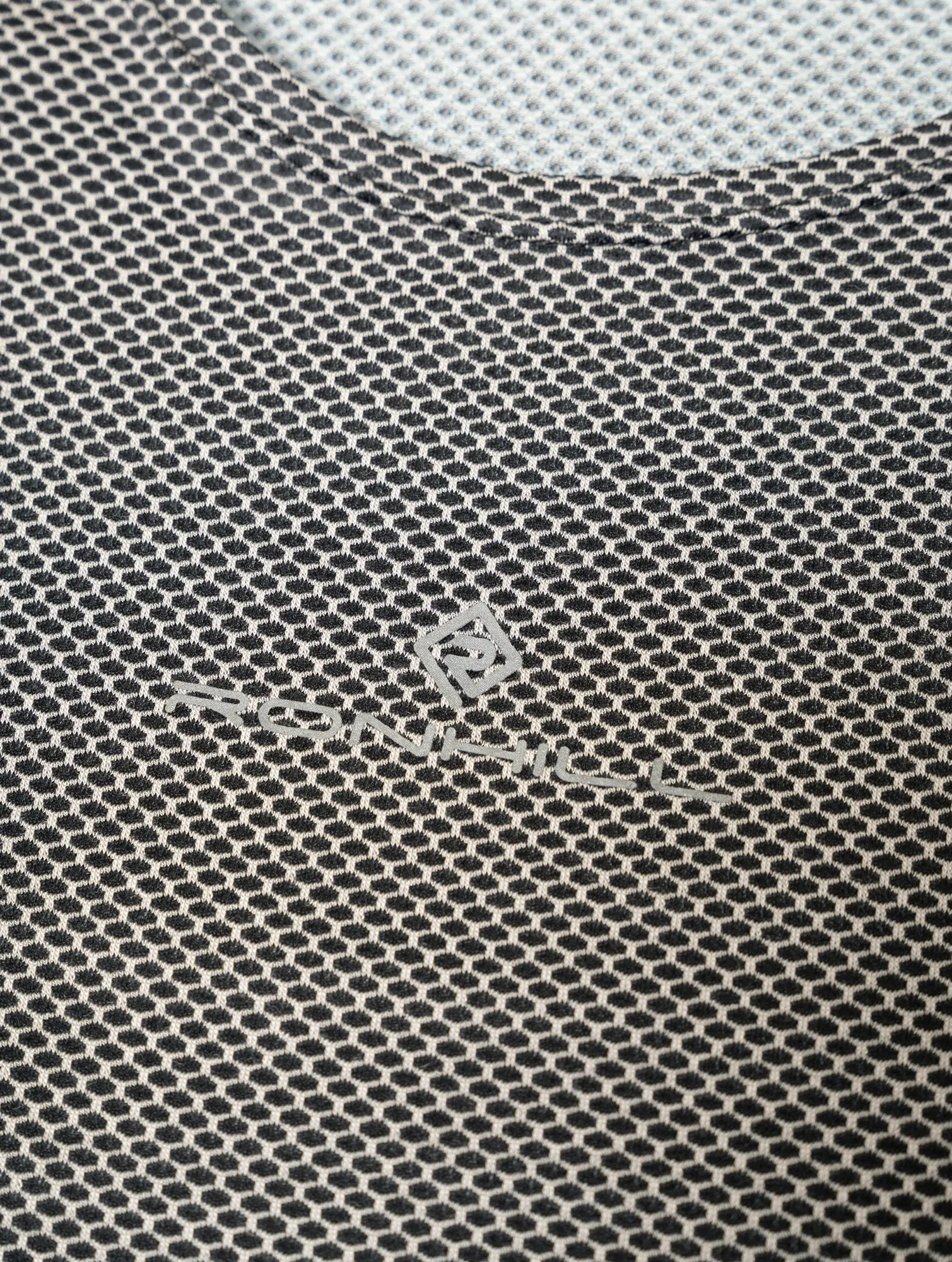 Ronhill Tech Golden Hour Mens Running Vest - Black Elasticated Cuffs Raglan sleeves