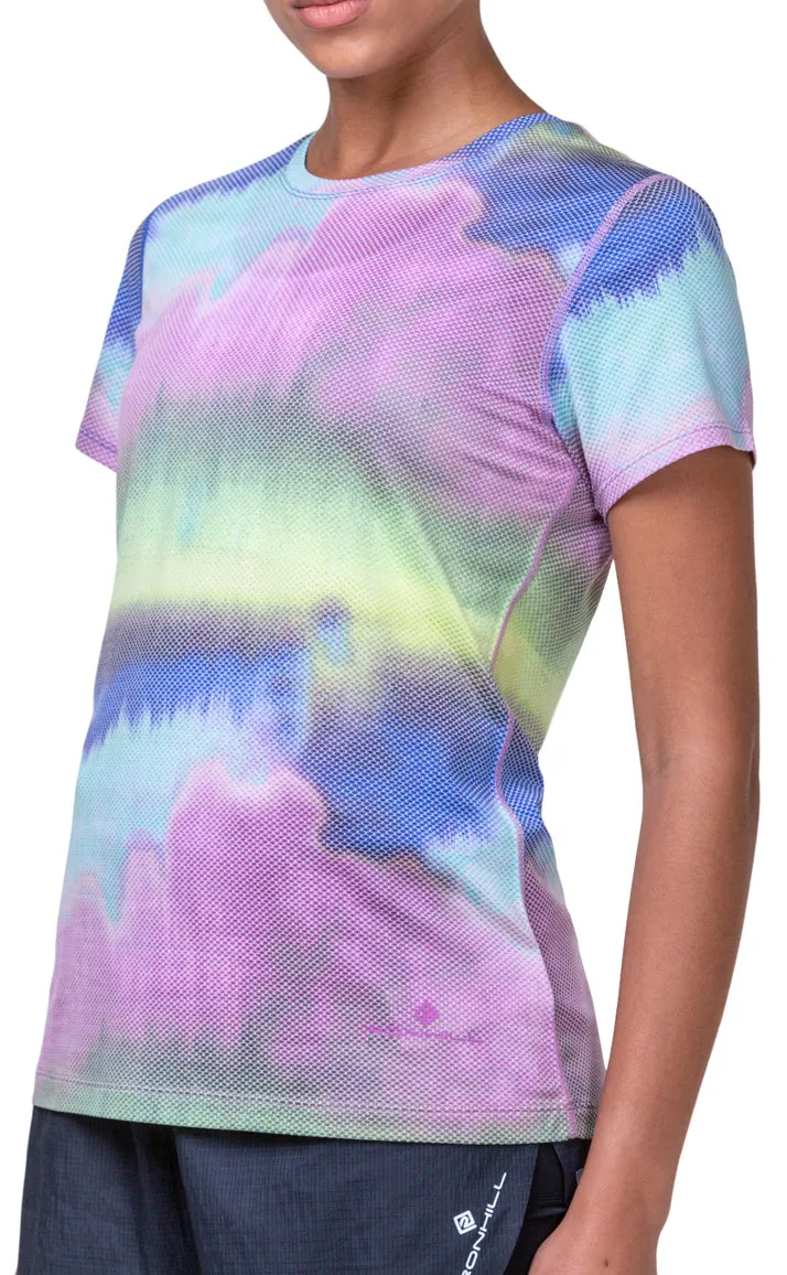 Ronhill Tech Golden Hour Short Sleeve Womens Running Top - Multi Airflow Ventilation Design