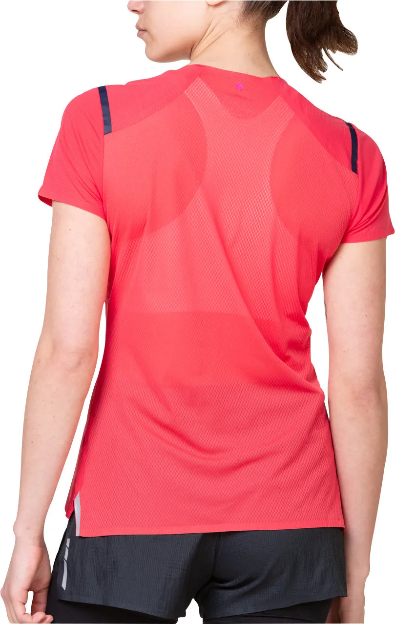 Ronhill Tech Race Short Sleeve Womens Running Top - Pink Simple Comfort Look Lightweight Construction