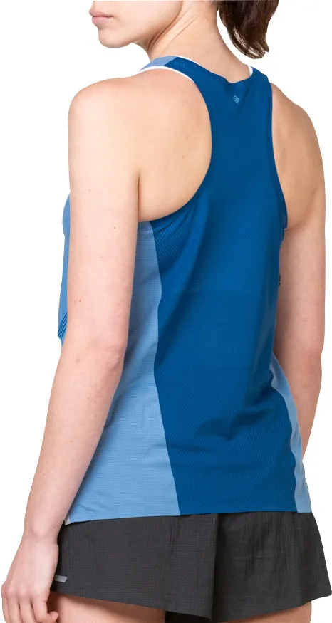 Quick Dry Material Ronhill Tech Race Womens Running Vest Tank Top - Blue