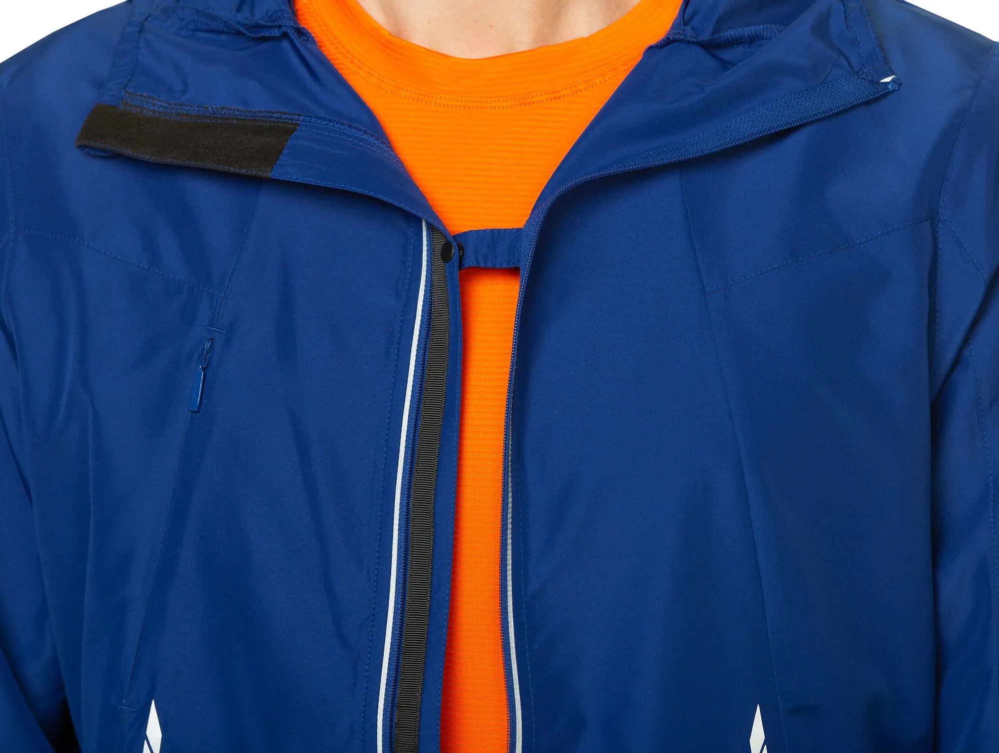 floral Ronhill Tech Reflect Mens Running Jacket - Blue