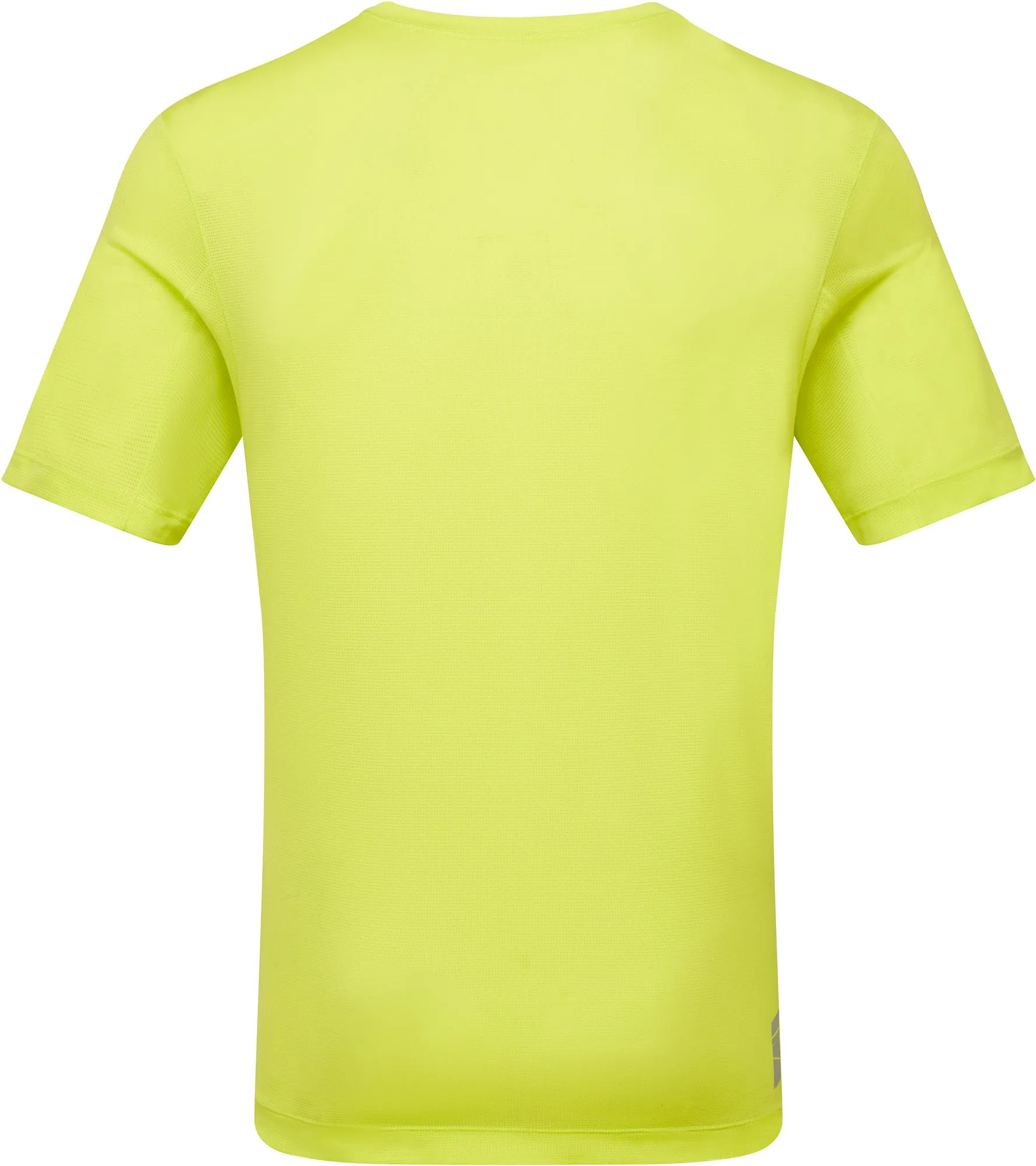 Ronhill Tech Short Sleeve Mens Running Top - Yellow Multi Directional Stretch