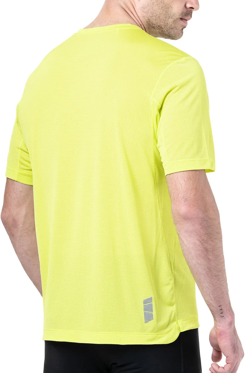 Ronhill Tech Short Sleeve Mens Running Top - Yellow Light Fit Sleeveless