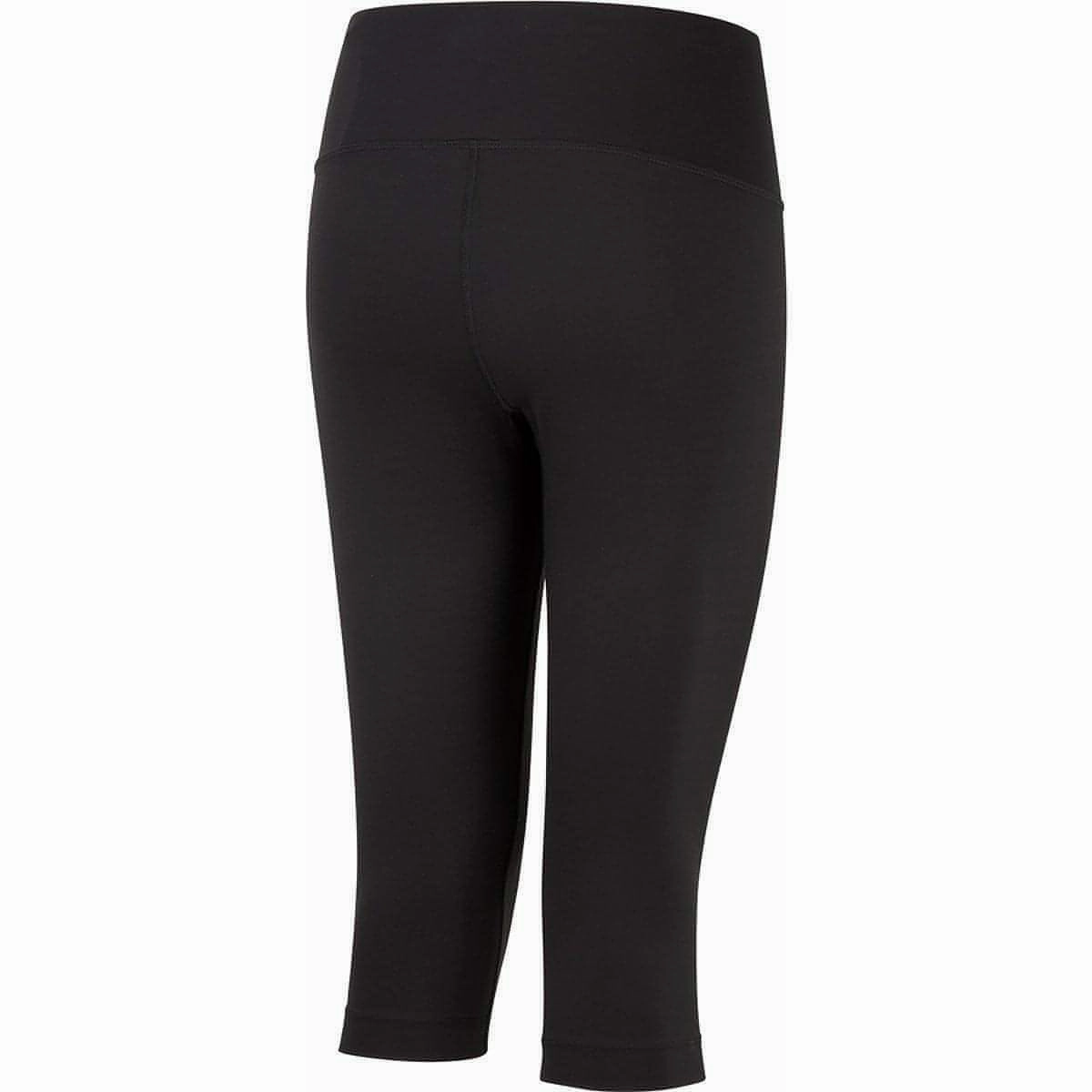 Elastic Waistband Design Effortless Style Ronhill Core Womens 3/4 Capri Running Tights - Black