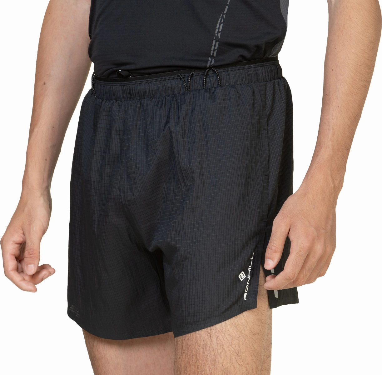 Light Flex Ronhill Tech Race 5 Inch Mens Running Shorts - Black
