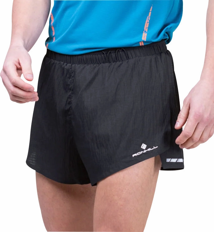 Ronhill Tech Race Mens Running Shorts - Black Minimal Bulk