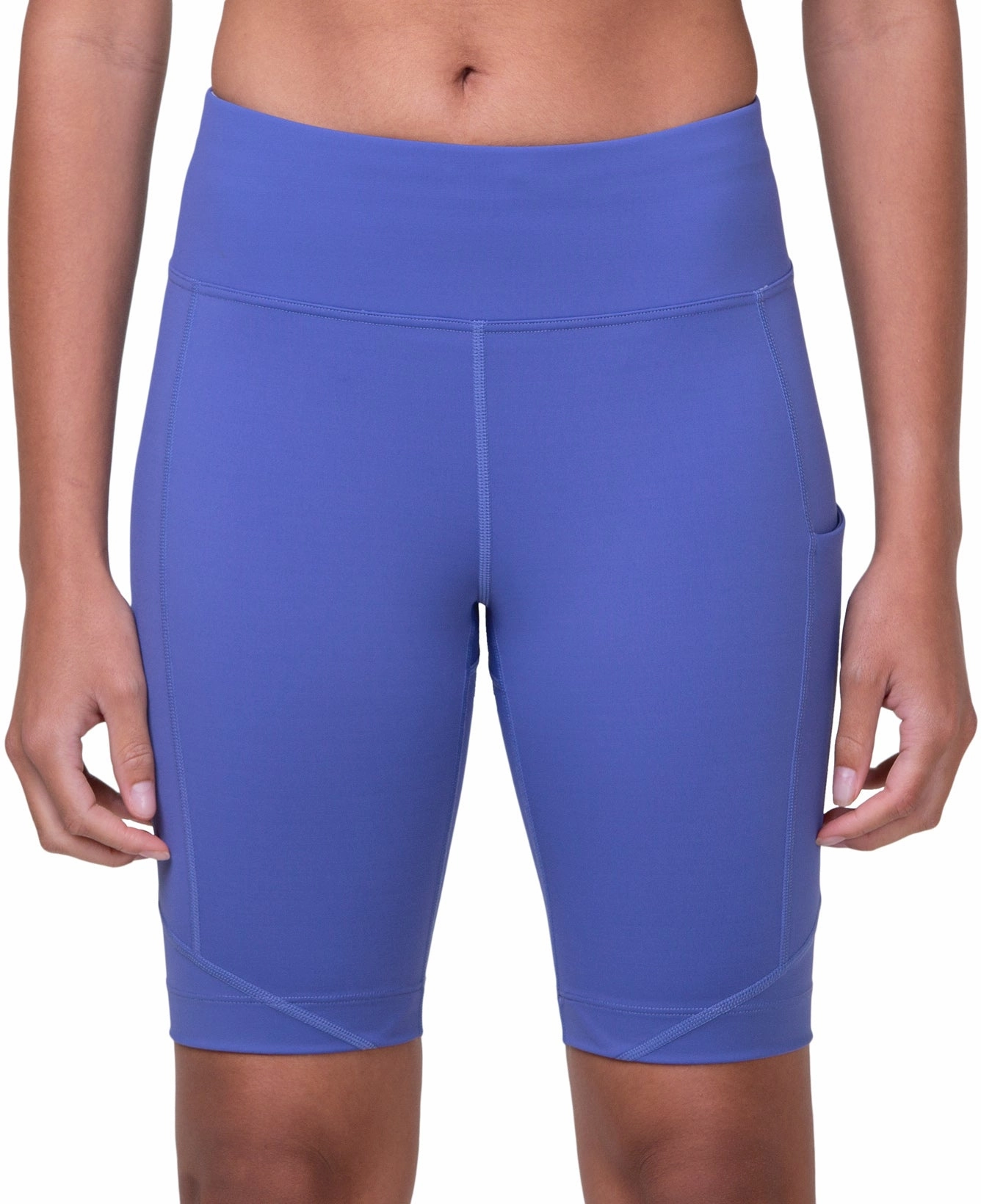 Ronhill Tech Stretch Womens Short Running Tights - Blue Sleek Fit Wrinkle Resistant Dance Studio