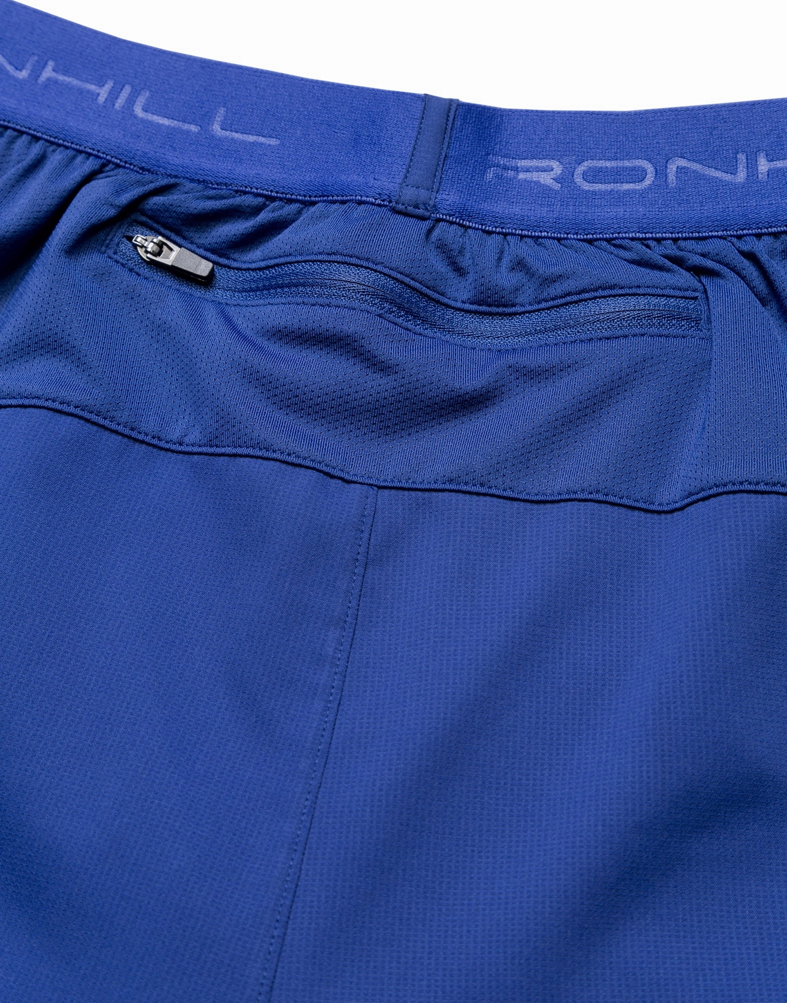 Reflective Safety Details Ventilated Back Panels Ronhill Tech Twin 2 In 1 Mens Running Shorts - Blue