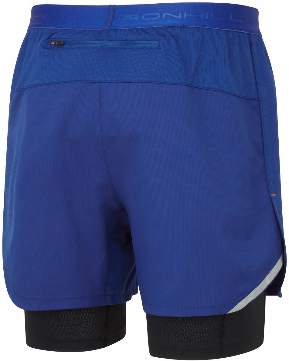 Ronhill Tech Twin 2 In 1 Mens Running Shorts - Blue Wedding Gift