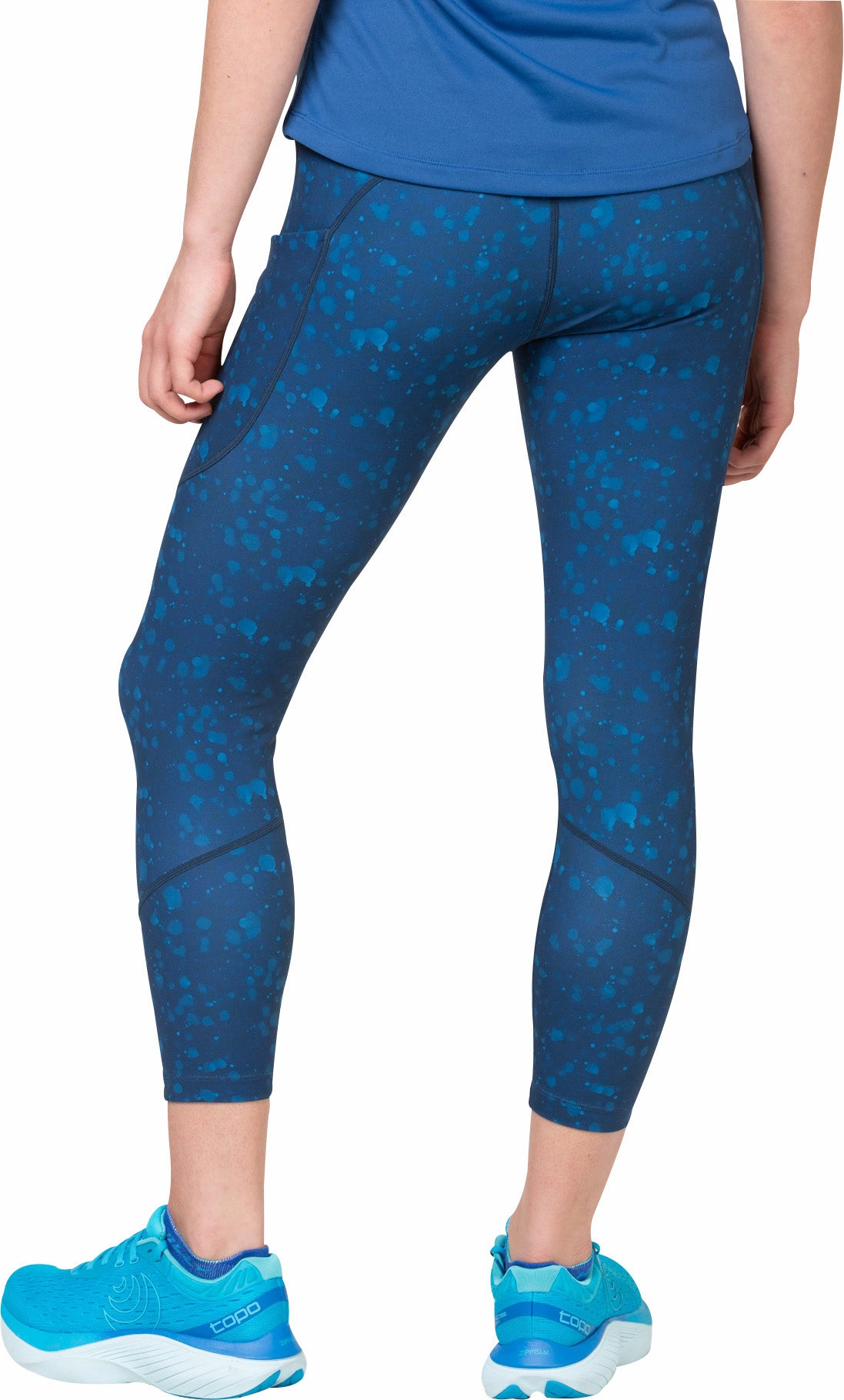 Ronhill Tech Womens 7/8 Running Tights - Blue Flexible Wear Casual Day