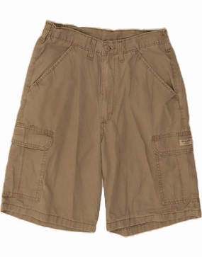 WRANGLER Mens Cargo Shorts W34 Large Beige Cotton Reinforced Seams