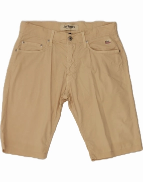 ROY ROGERS Mens Casual Shorts W33 Medium Beige Cotton Versatile Design Cool Comfort