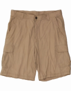 Holiday Wear COLUMBIA Mens Omni-Shade Cargo Shorts W36 Large Beige Cotton