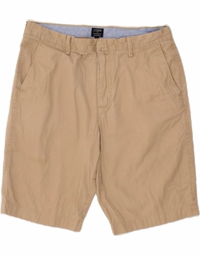 J. CREW Mens Rivington Chino Shorts W34 Large Beige Cotton Breathable Waist